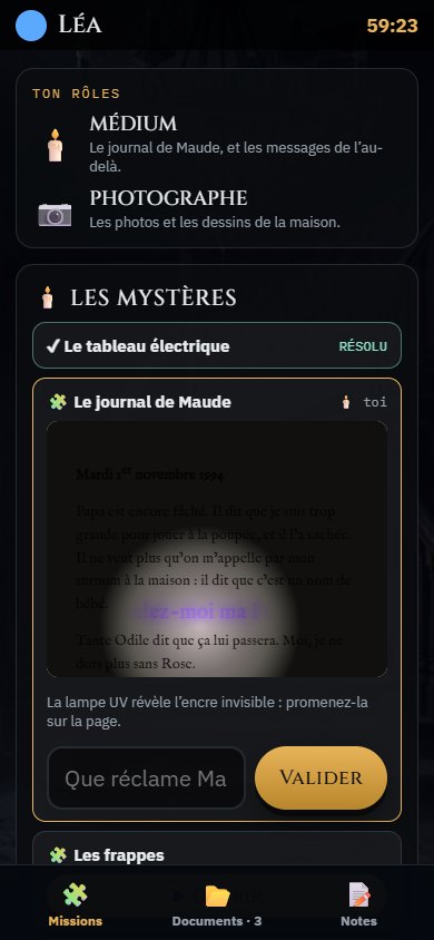 La Maison Hollow sur un téléphone