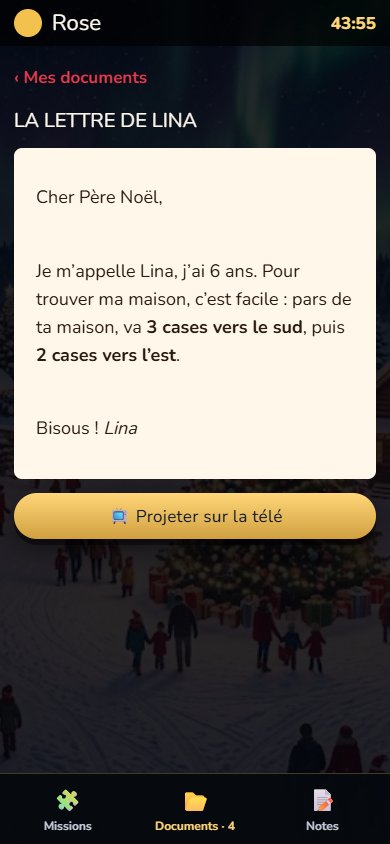 La Nuit de Noël sur un téléphone