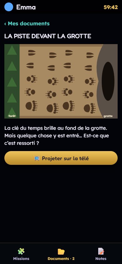 Les Gardiens du Temps sur un téléphone